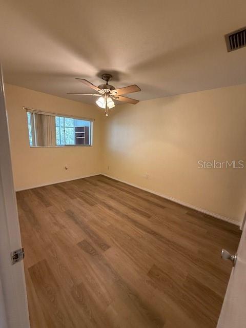 Primary bedroom from hallway