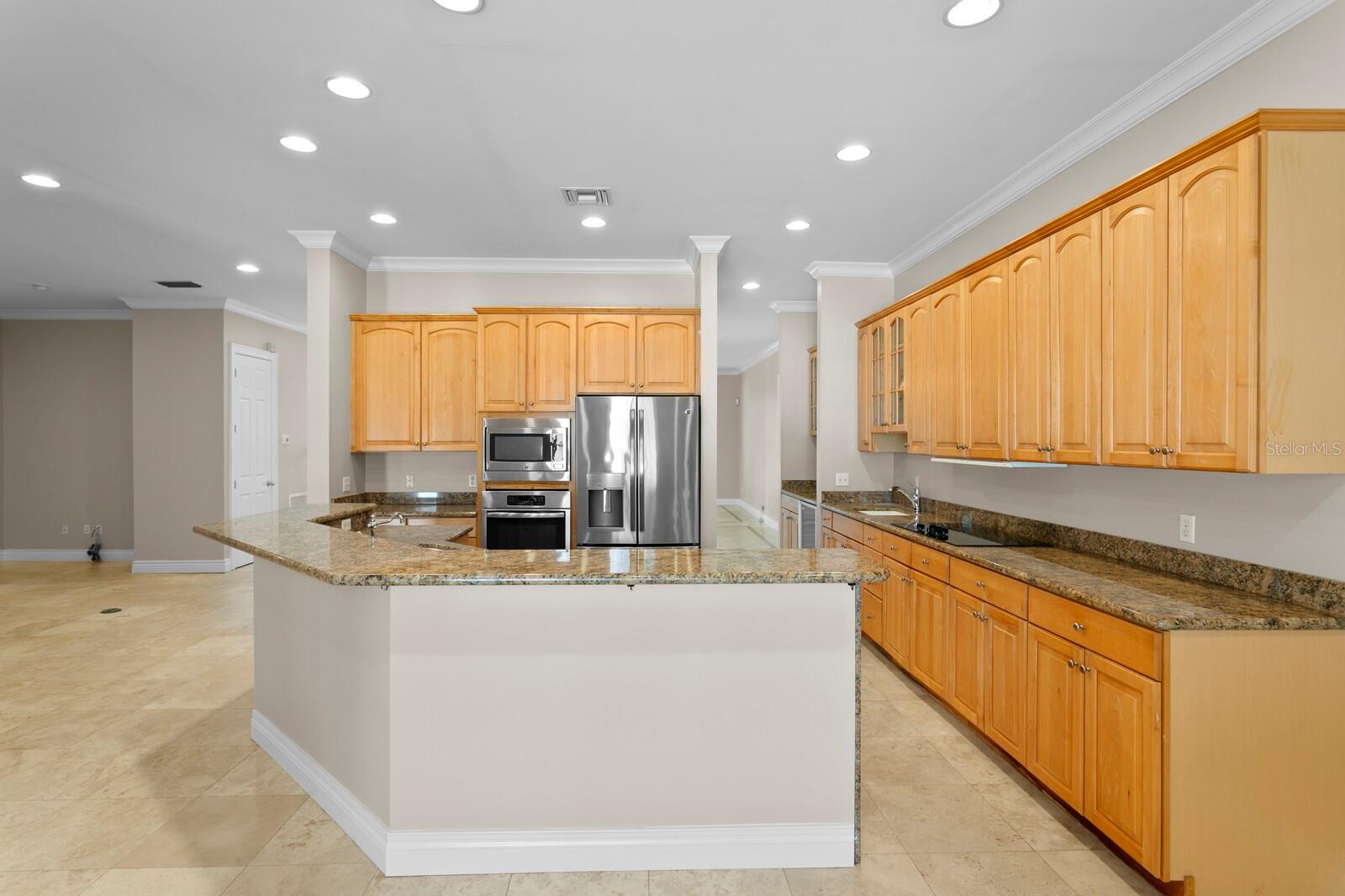 Plenty of cabinet storage in the kitchen