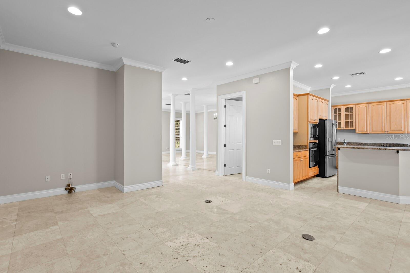 You'll find high ceilings throughout the first floor