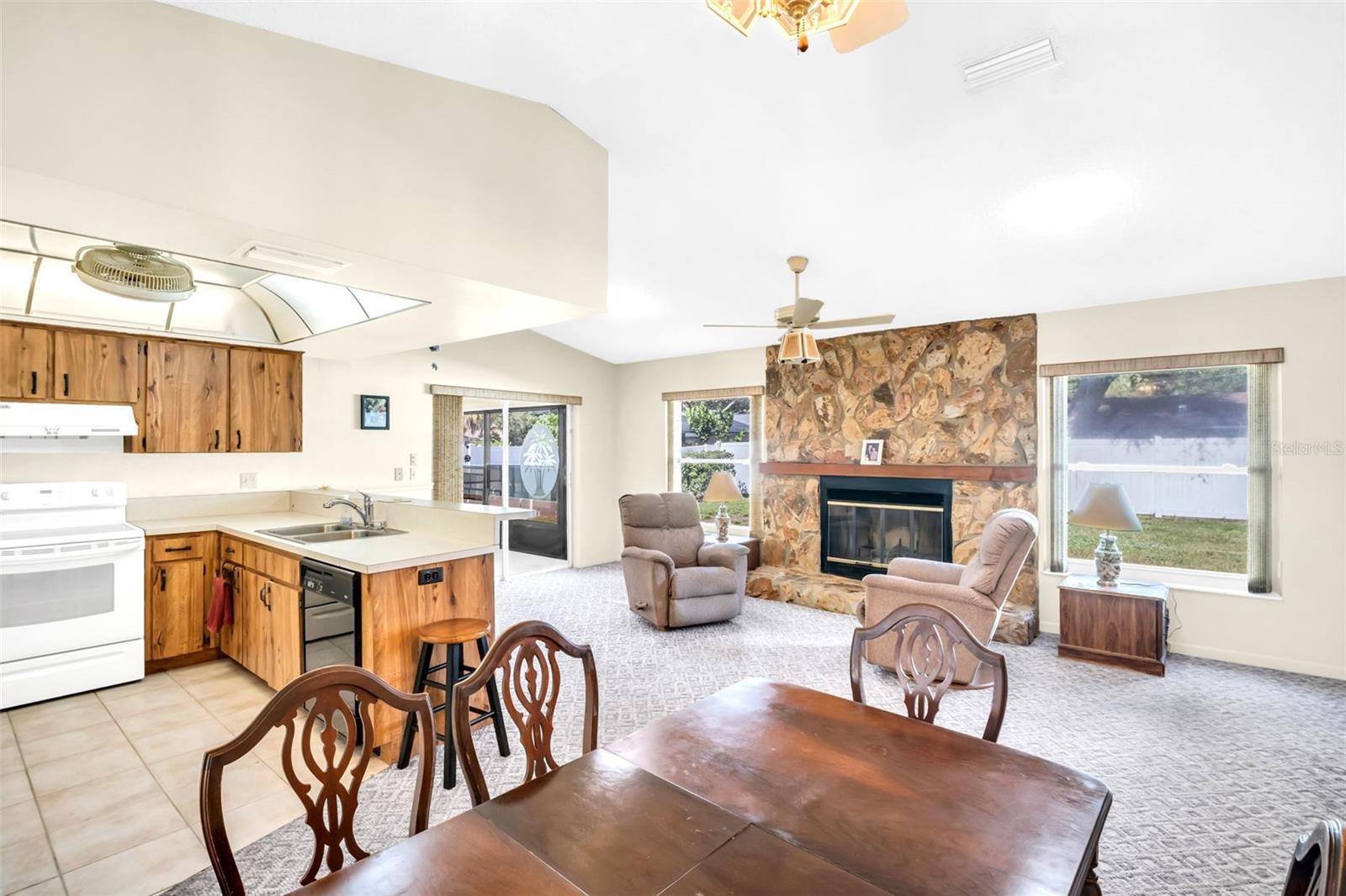 open kitchen living room