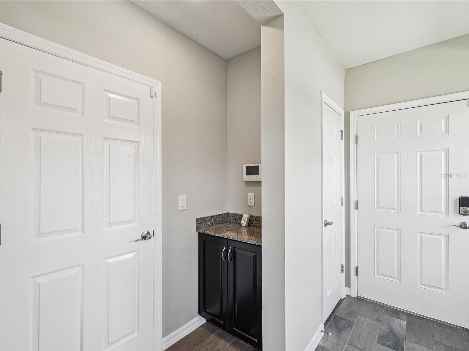 Garage entry door