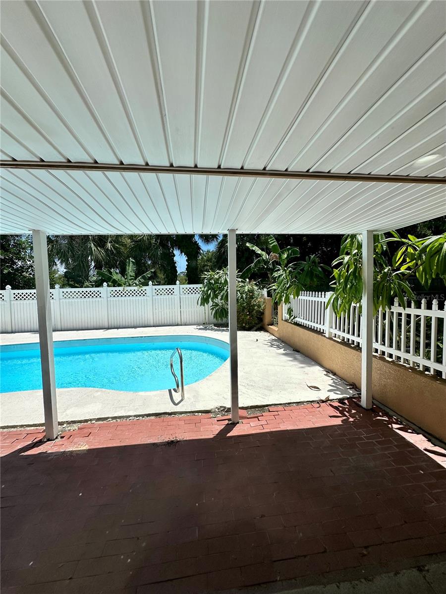 Pool view from family room