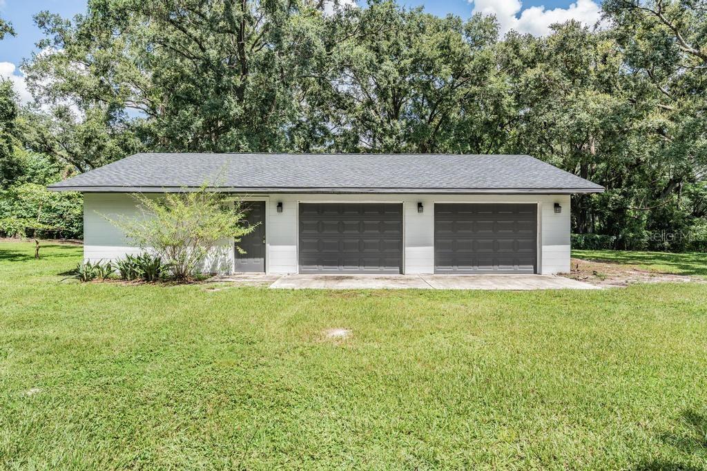 4 CAR GARAGE AND STORAGE