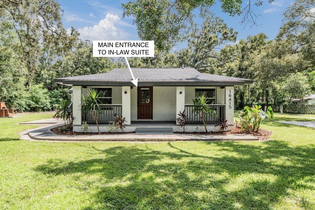 MAIN ENTRANCE TO IN-LAW SUITE