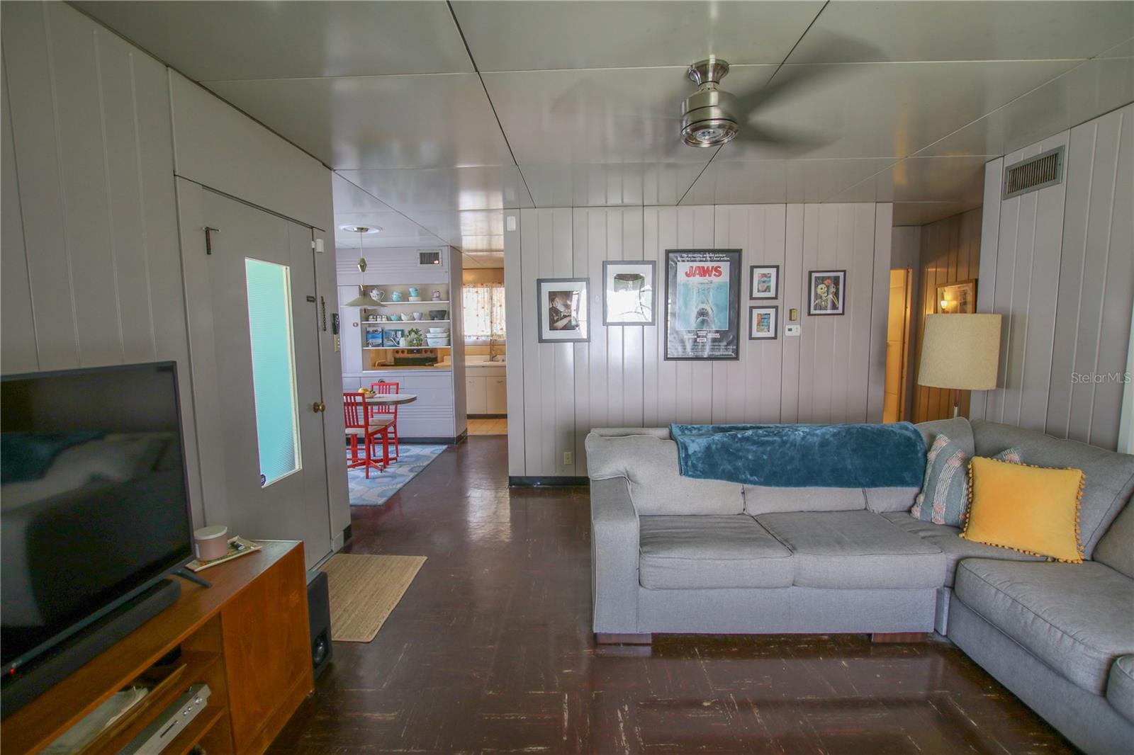 Open to the dining area.