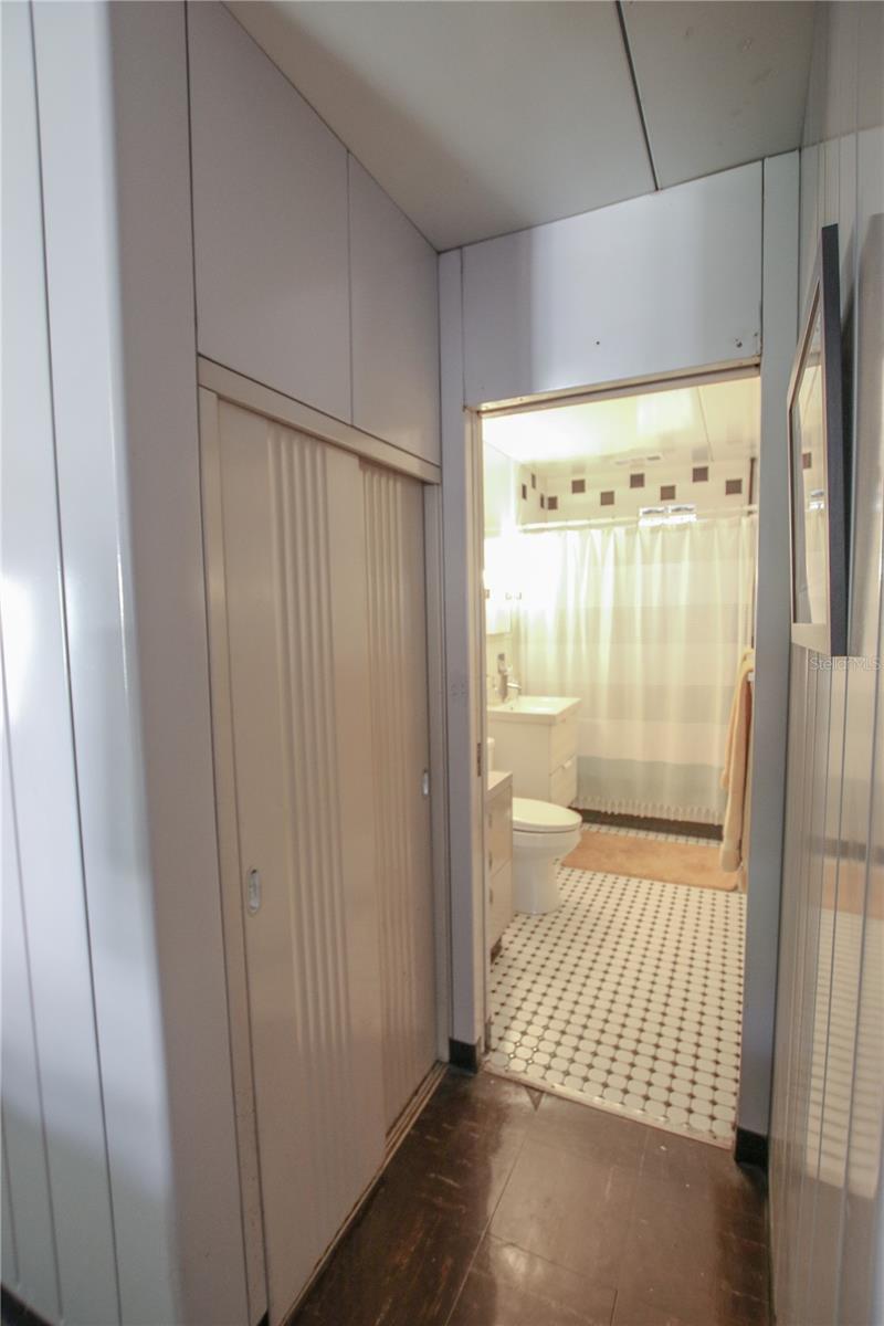 More closet storage on the left.