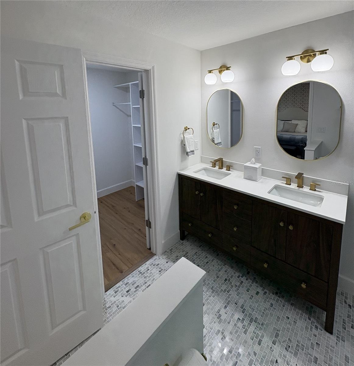 Double vanities means no more sharing.