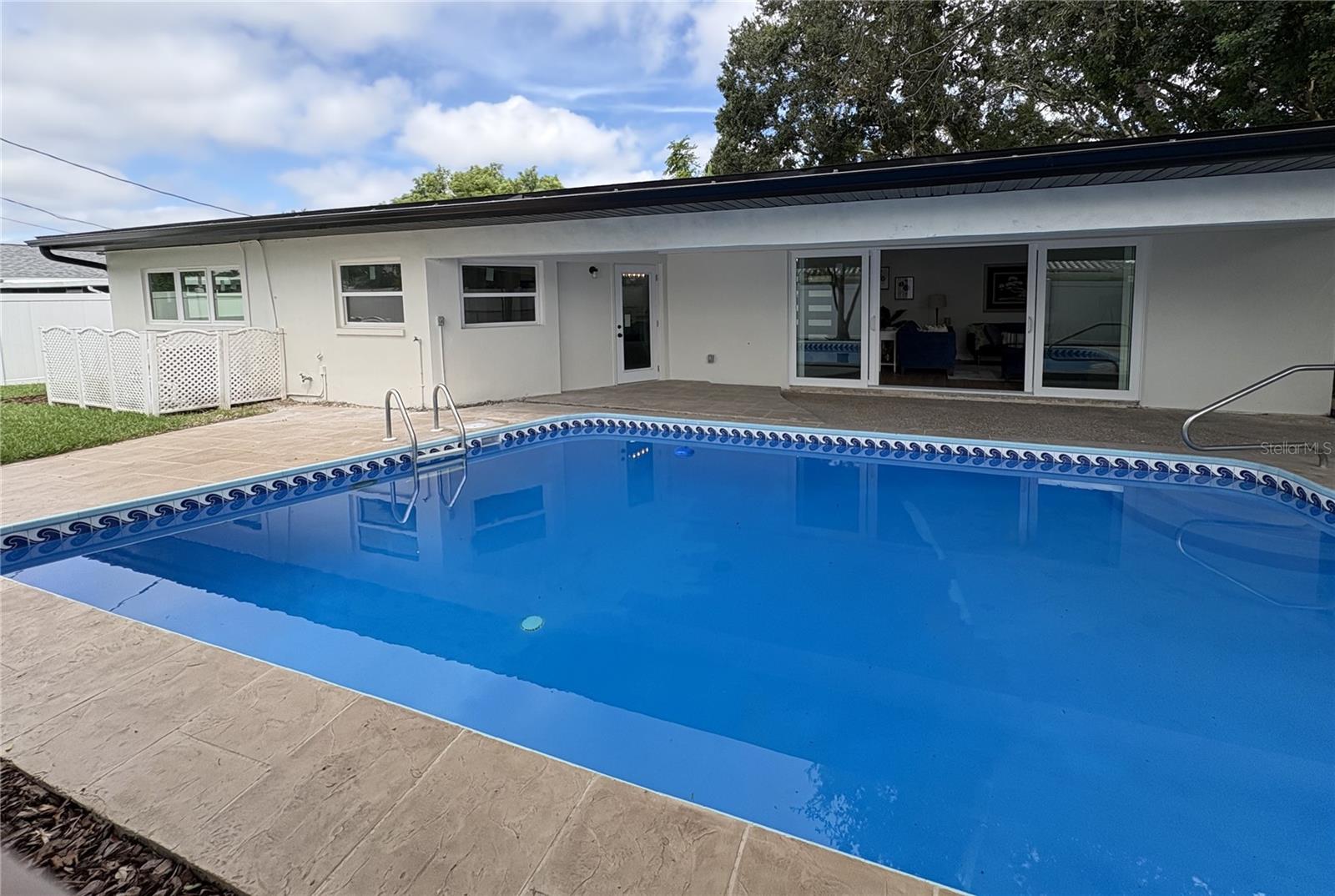 New pool decking, skimmer AND epoxy paint!