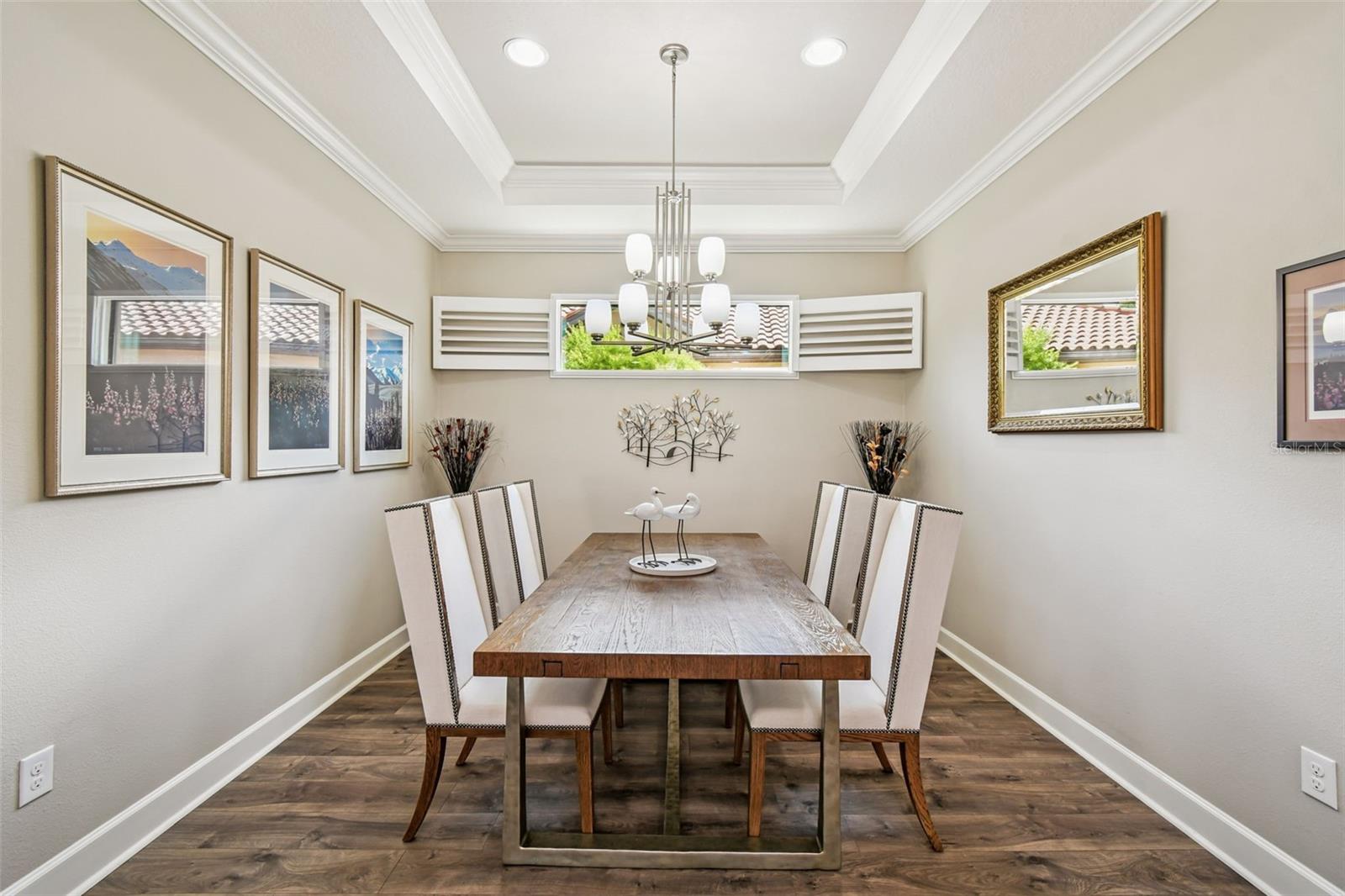Natural light with plantation shutters