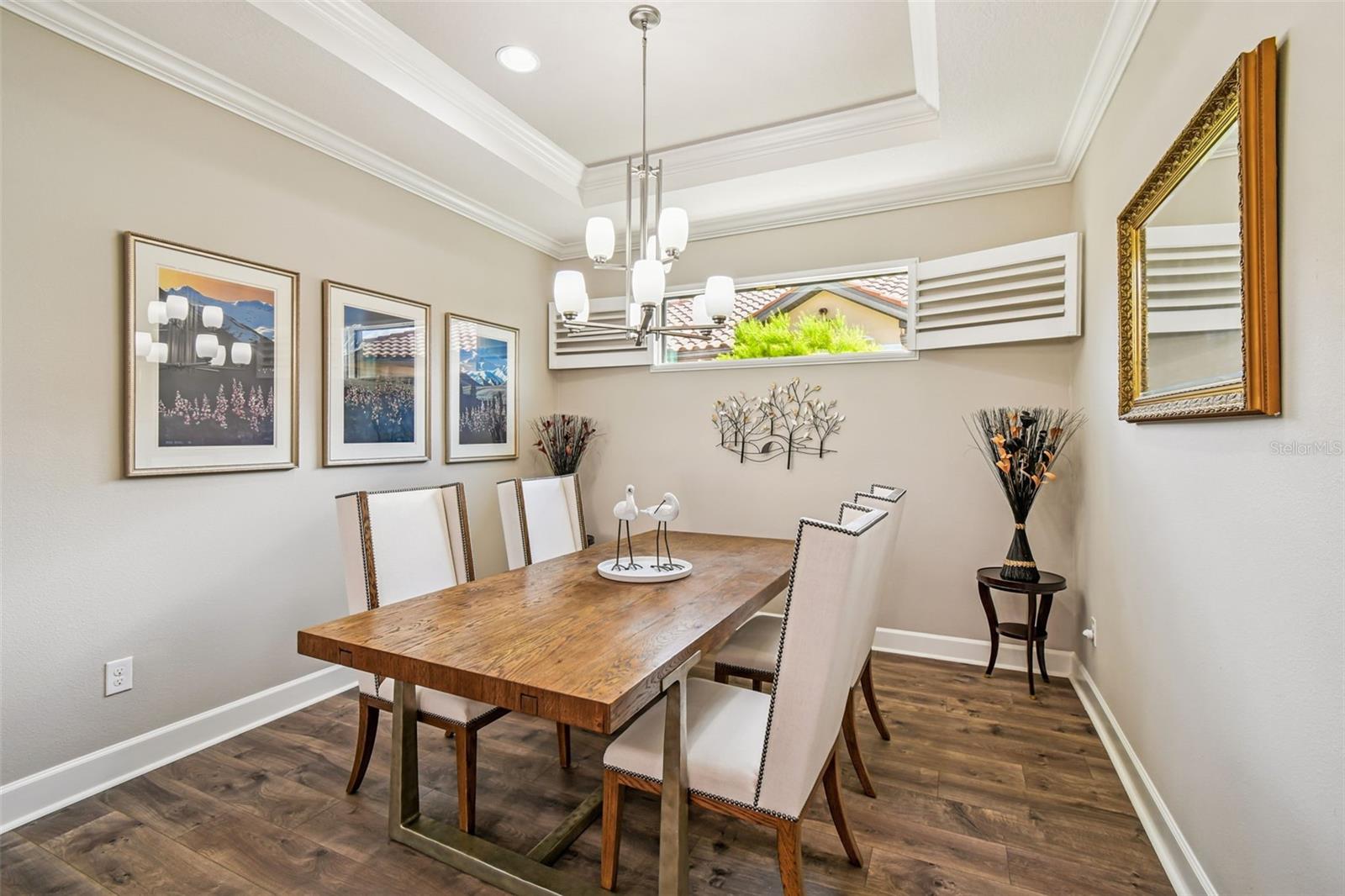 Beautiful tray ceiling