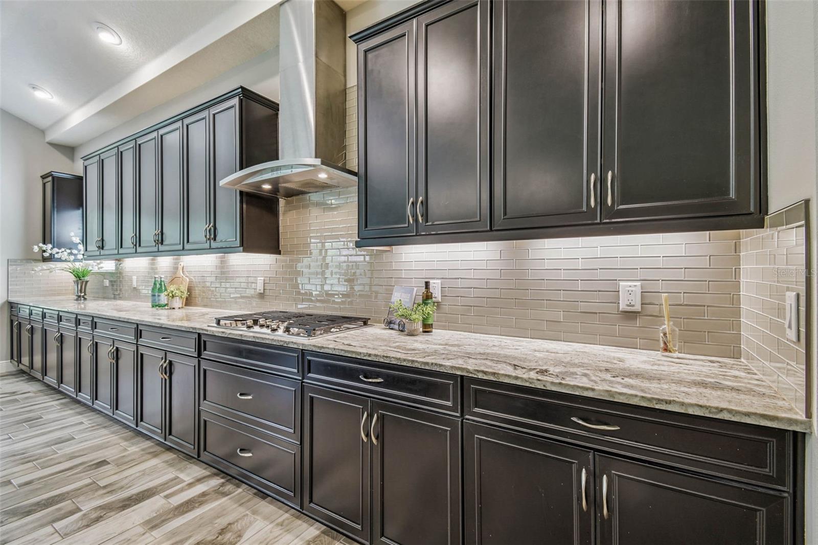 42 in espresso cabinets with under cabinet lighting