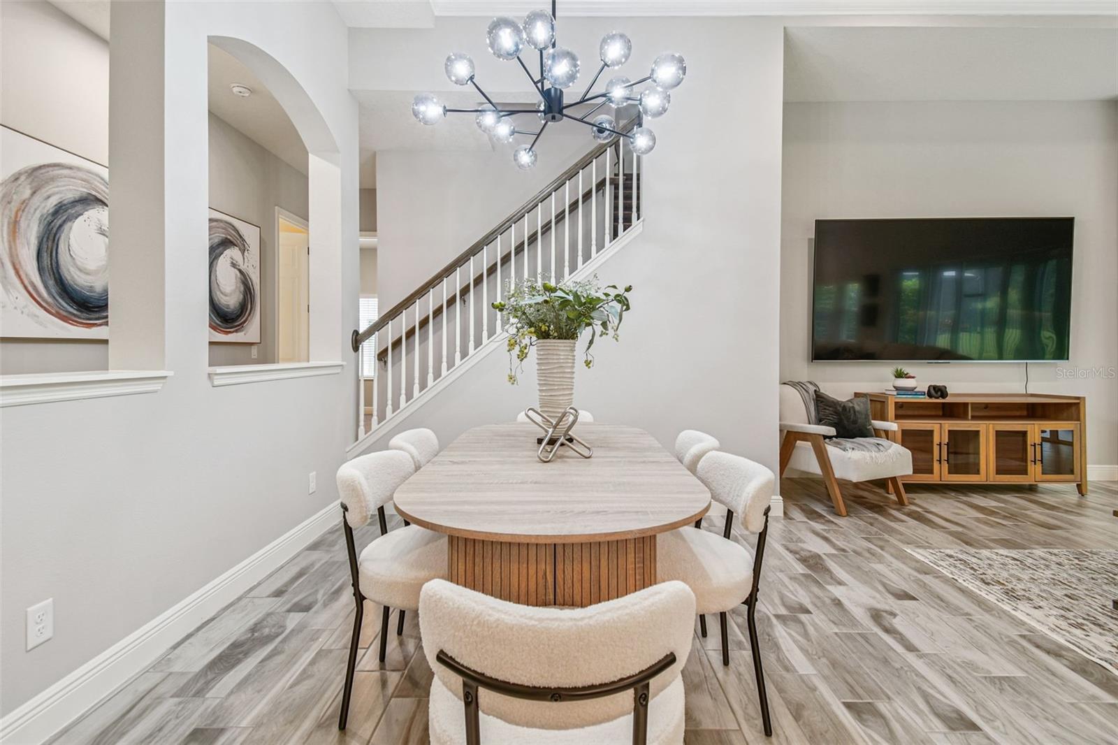 Dedicated dining room space