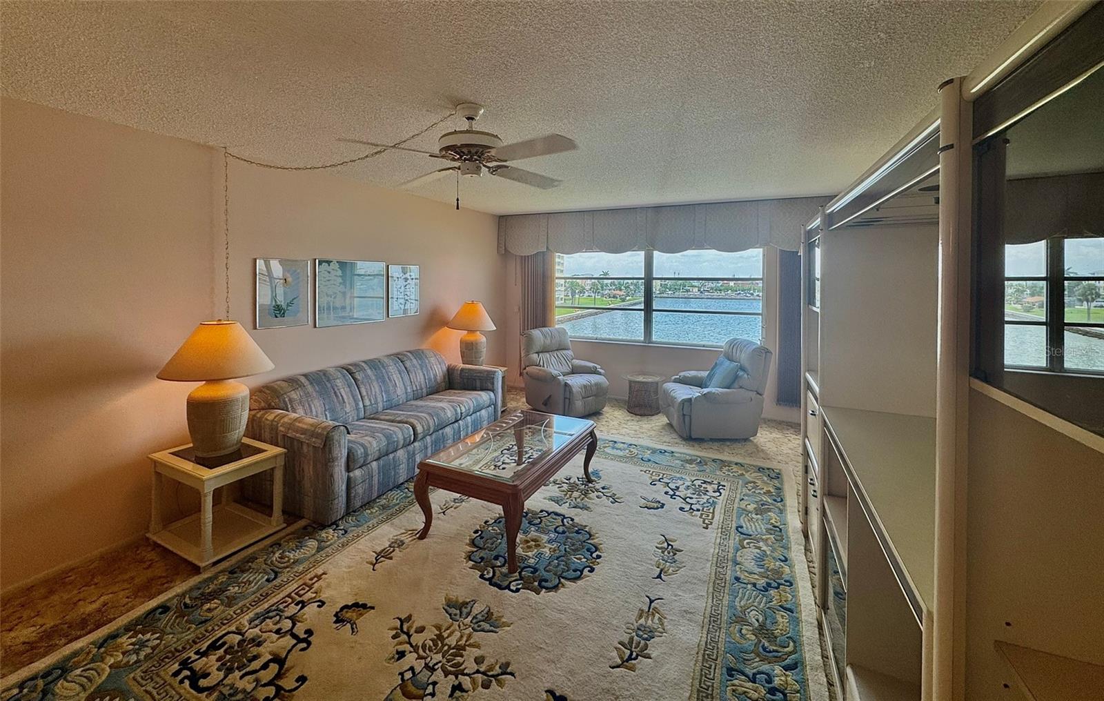 Living Room with Water View