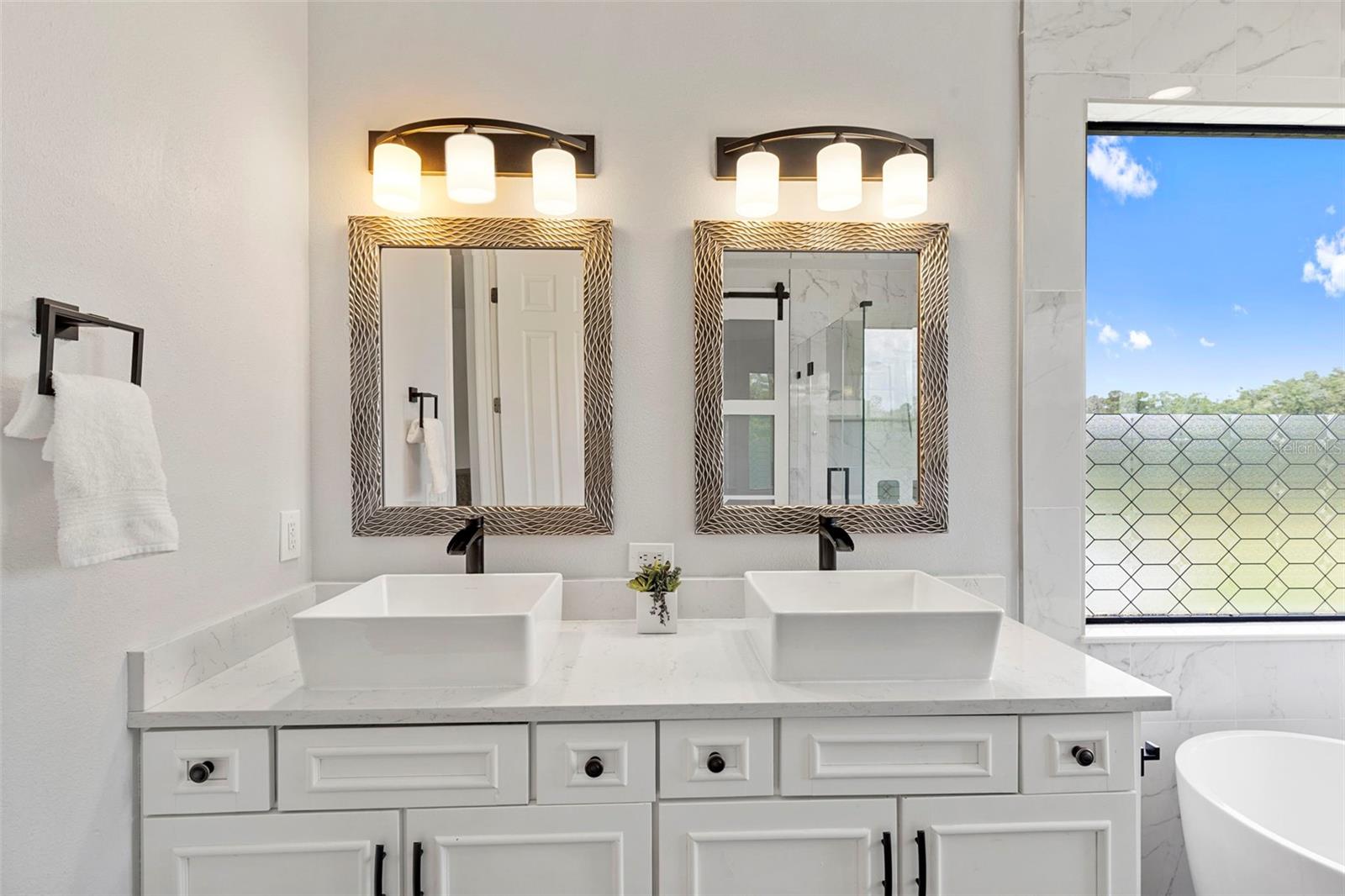 Primary Bathroom-Dual Vessel Sink