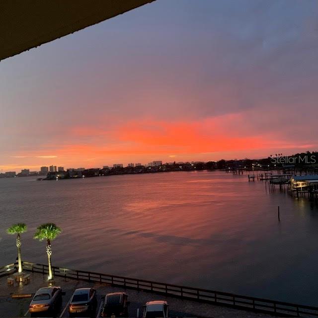 Sunset view from unit