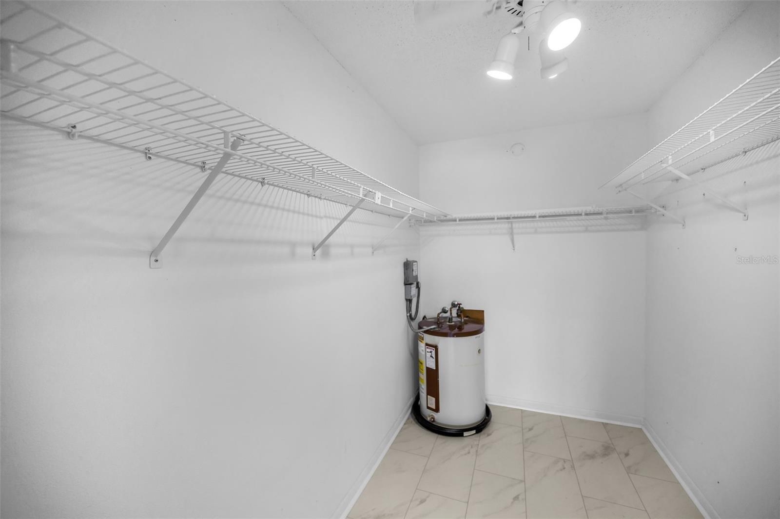 Master walk-in closet