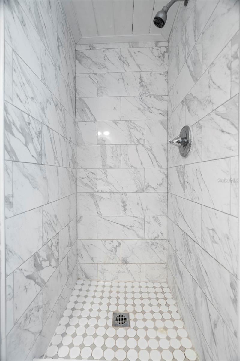 Walk-in shower.
