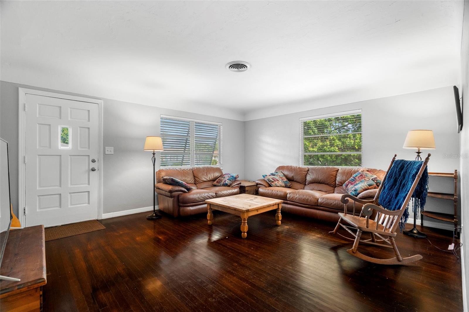 Look at the original chocolate-stained wood floors. Scrumptious!
