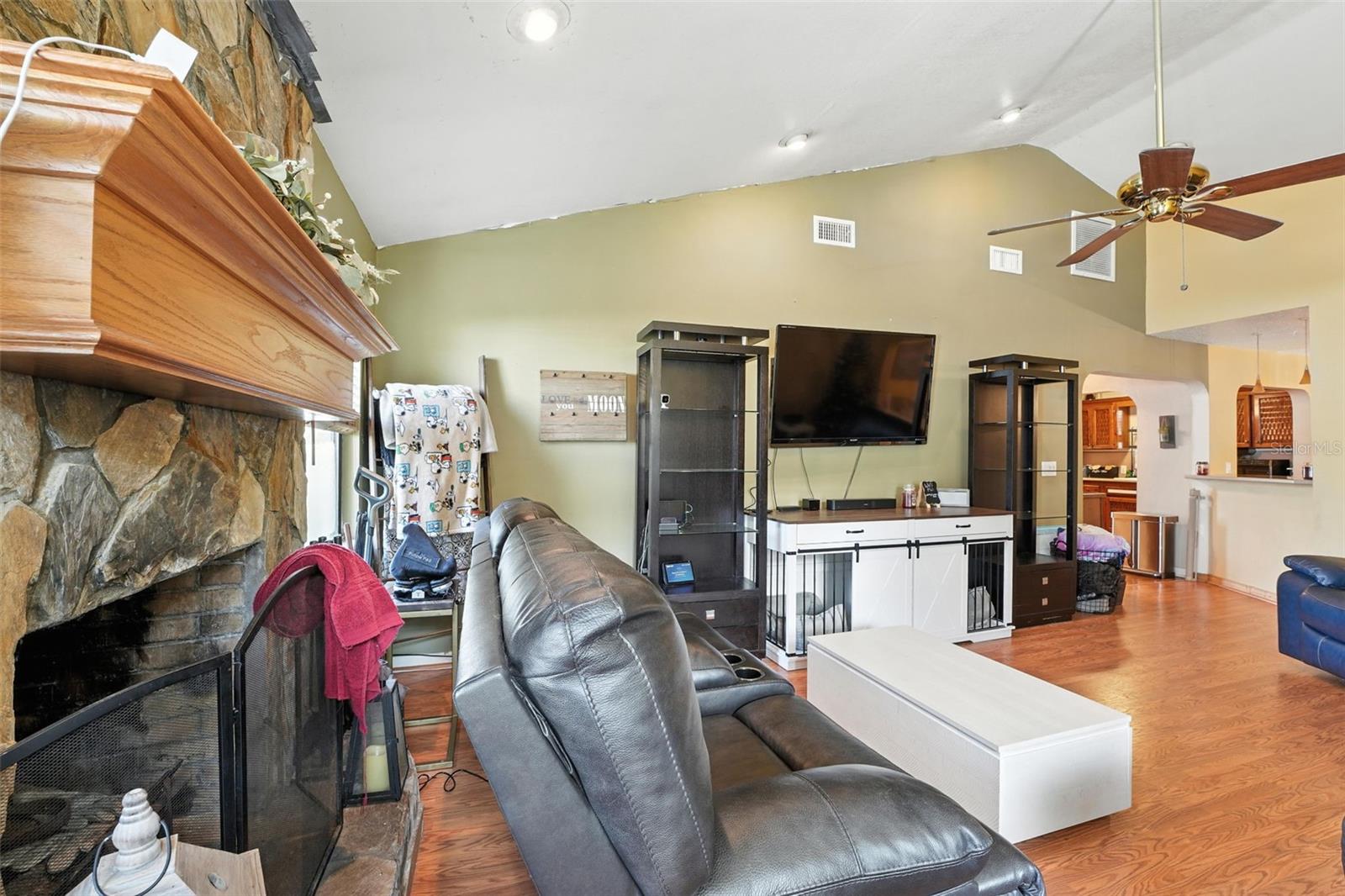 Family Room with fireplace