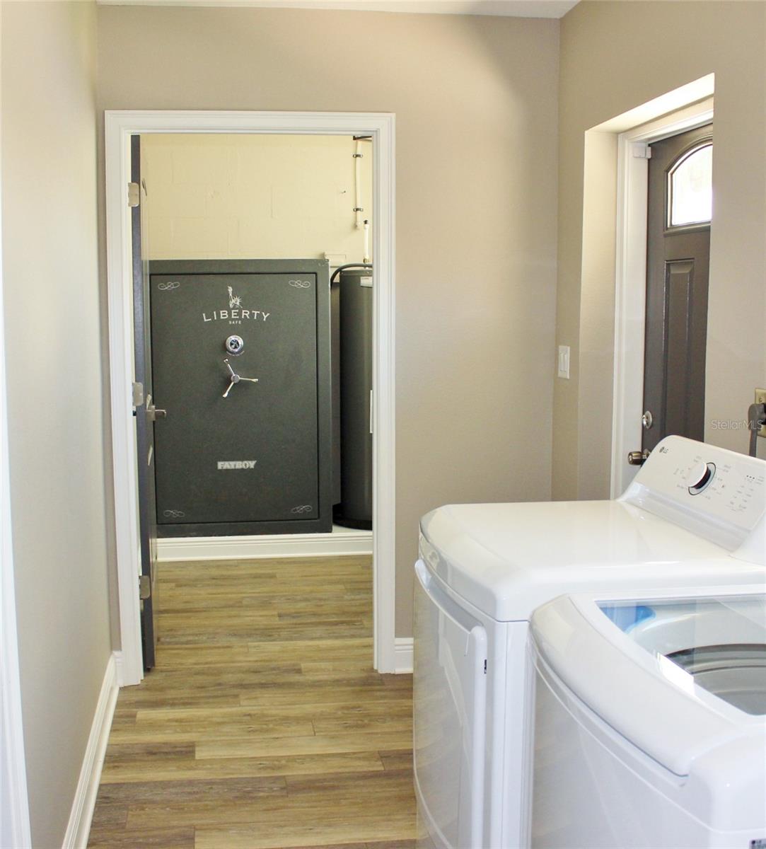 Laundry room to bonus room.