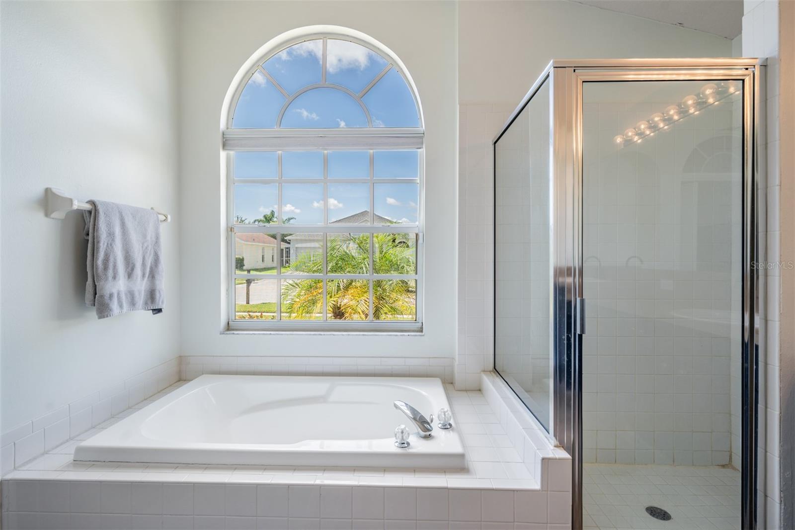 Master Bathroom, Separate tub and shower.