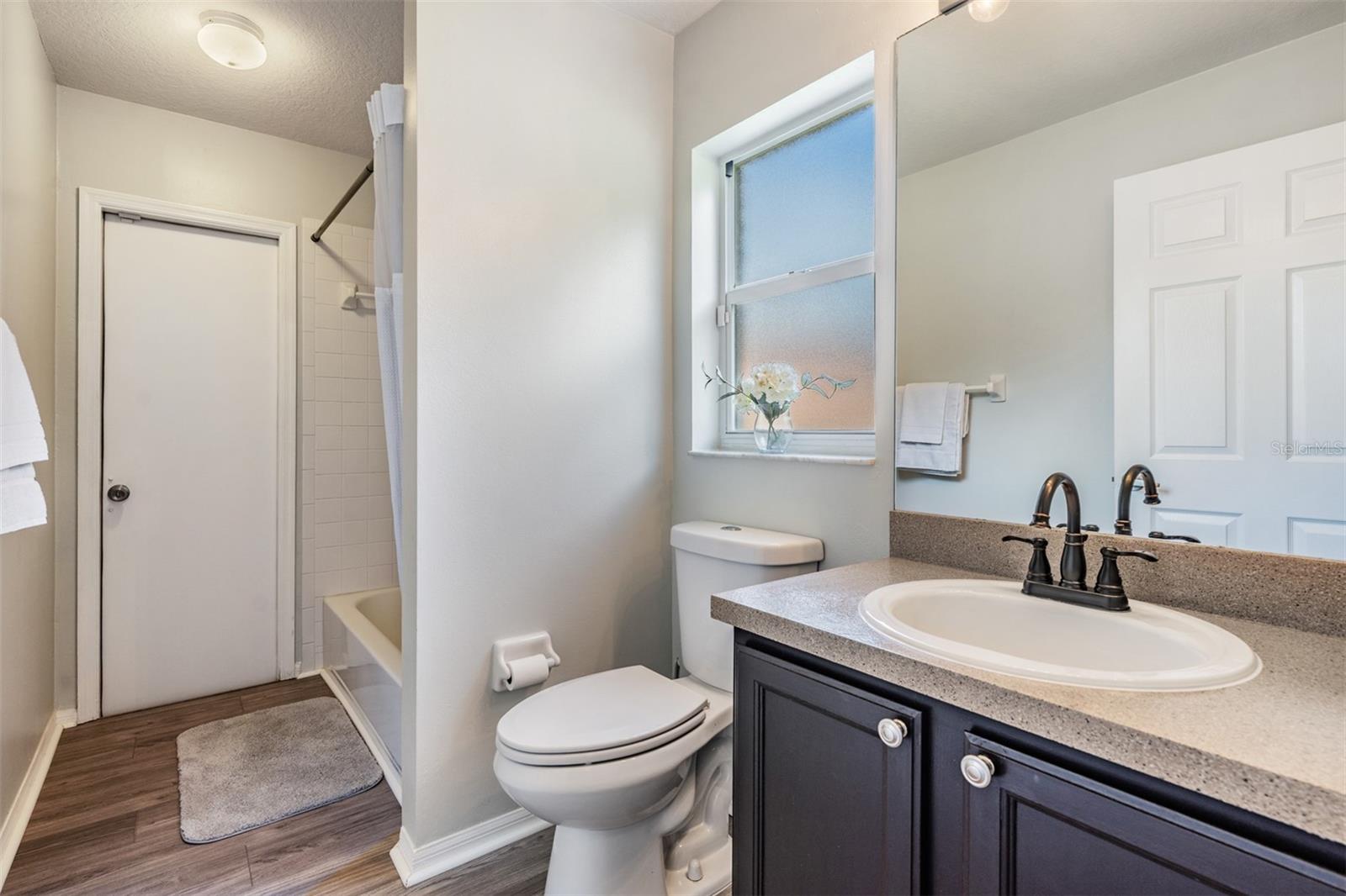 Guest Bathroom, New Flooring.