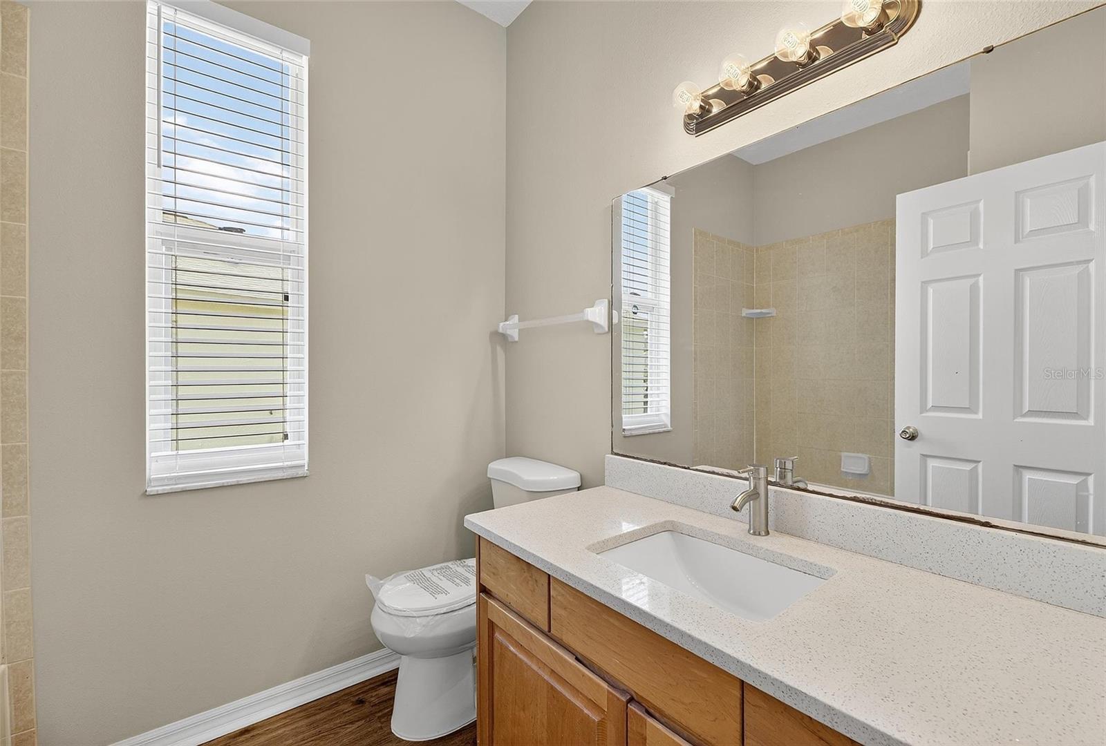 Full bath shared by Bedrooms 2 & 3