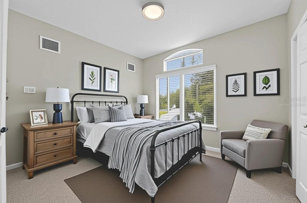 Virtually Staged Bedroom 5 on Second Floor