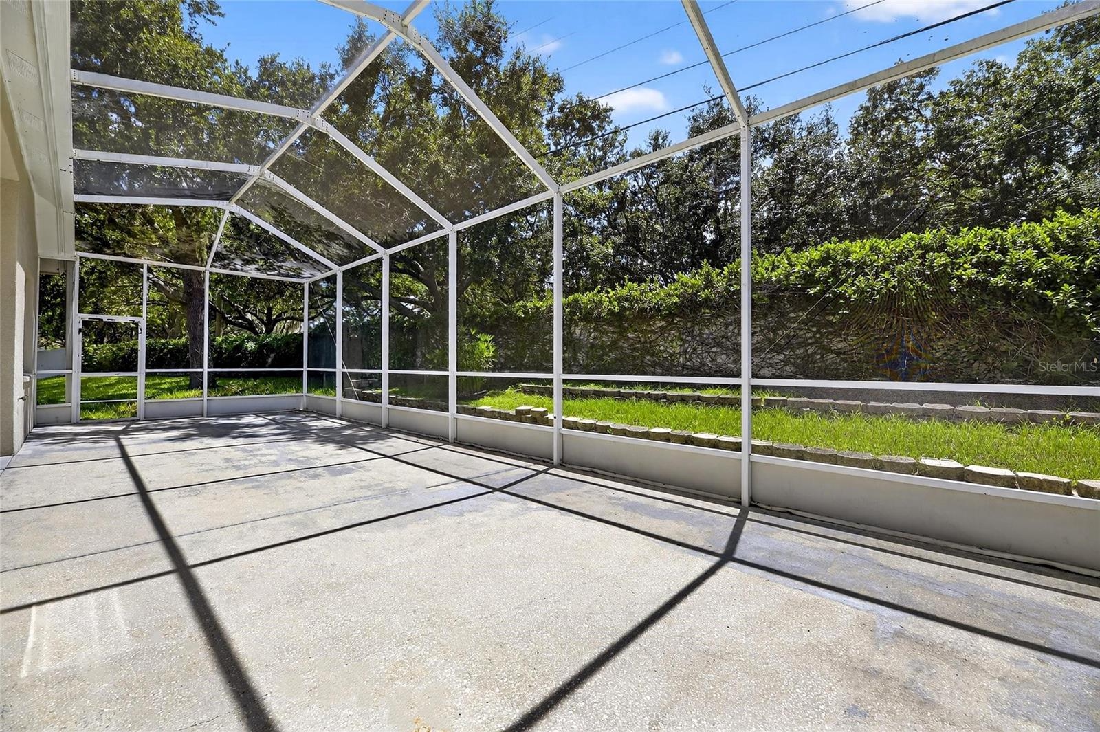 Screened patio and covered lanai
