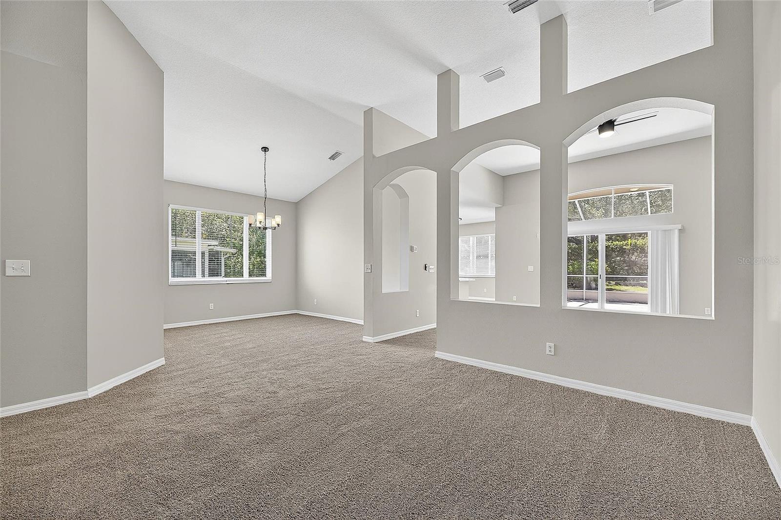Living & Dining areas.