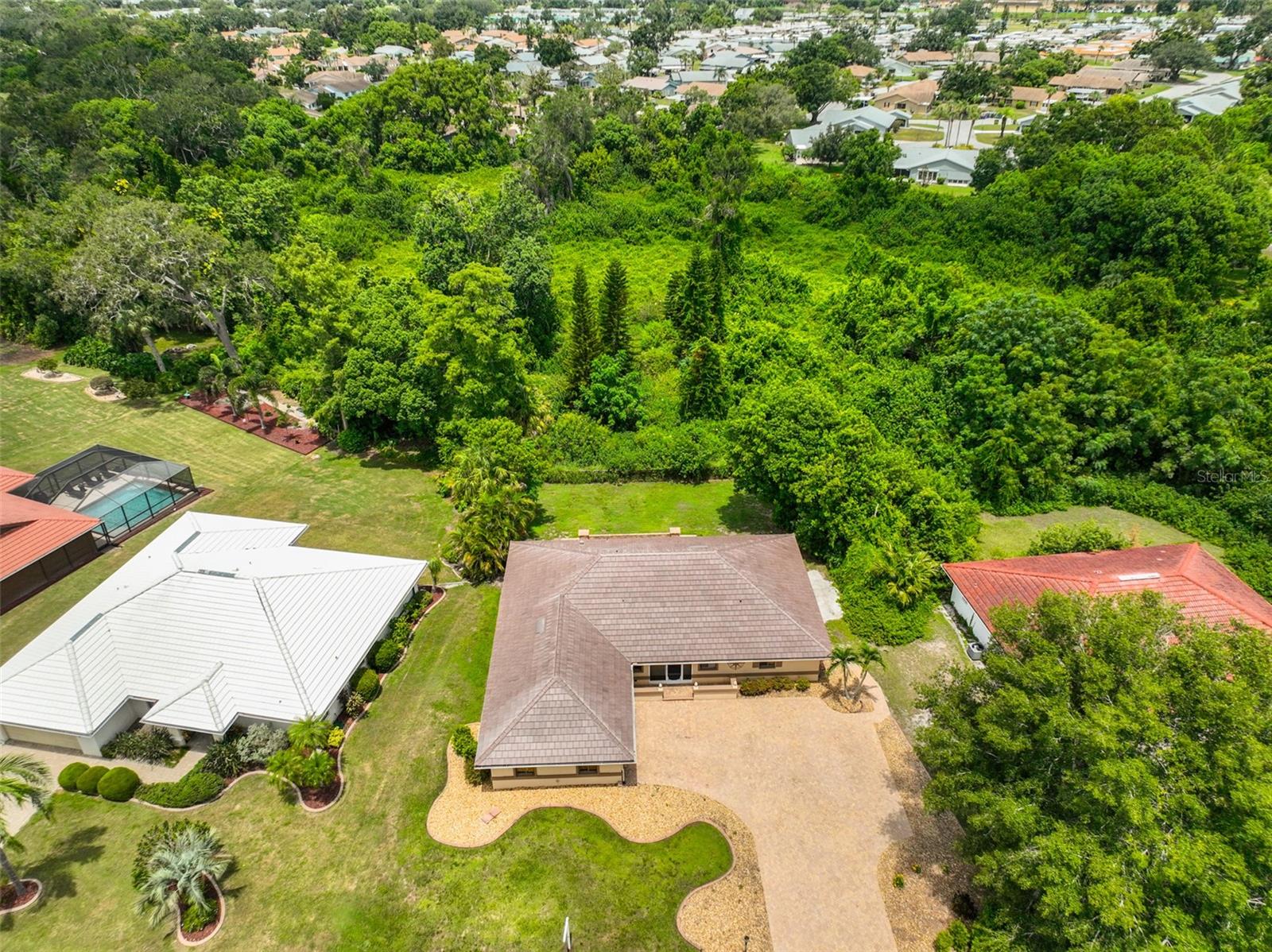 Ariel view of the home.