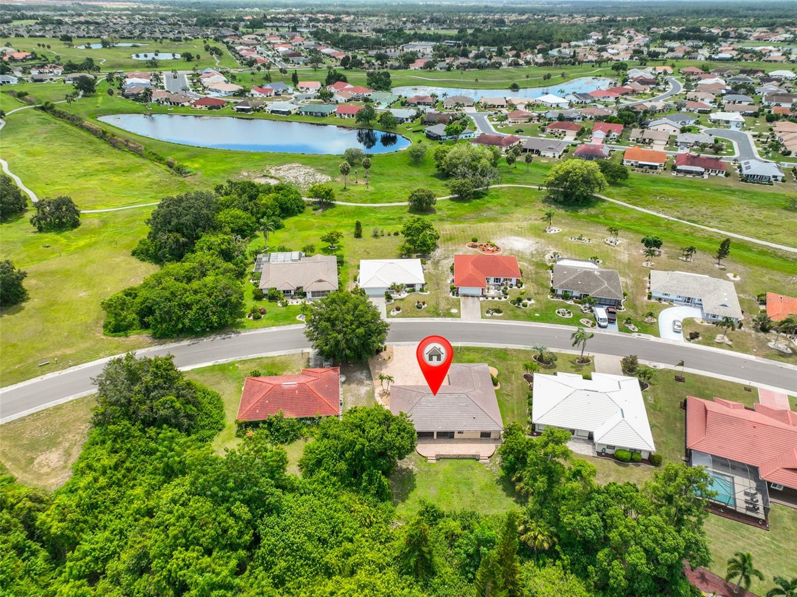 Ariel View of home and community.