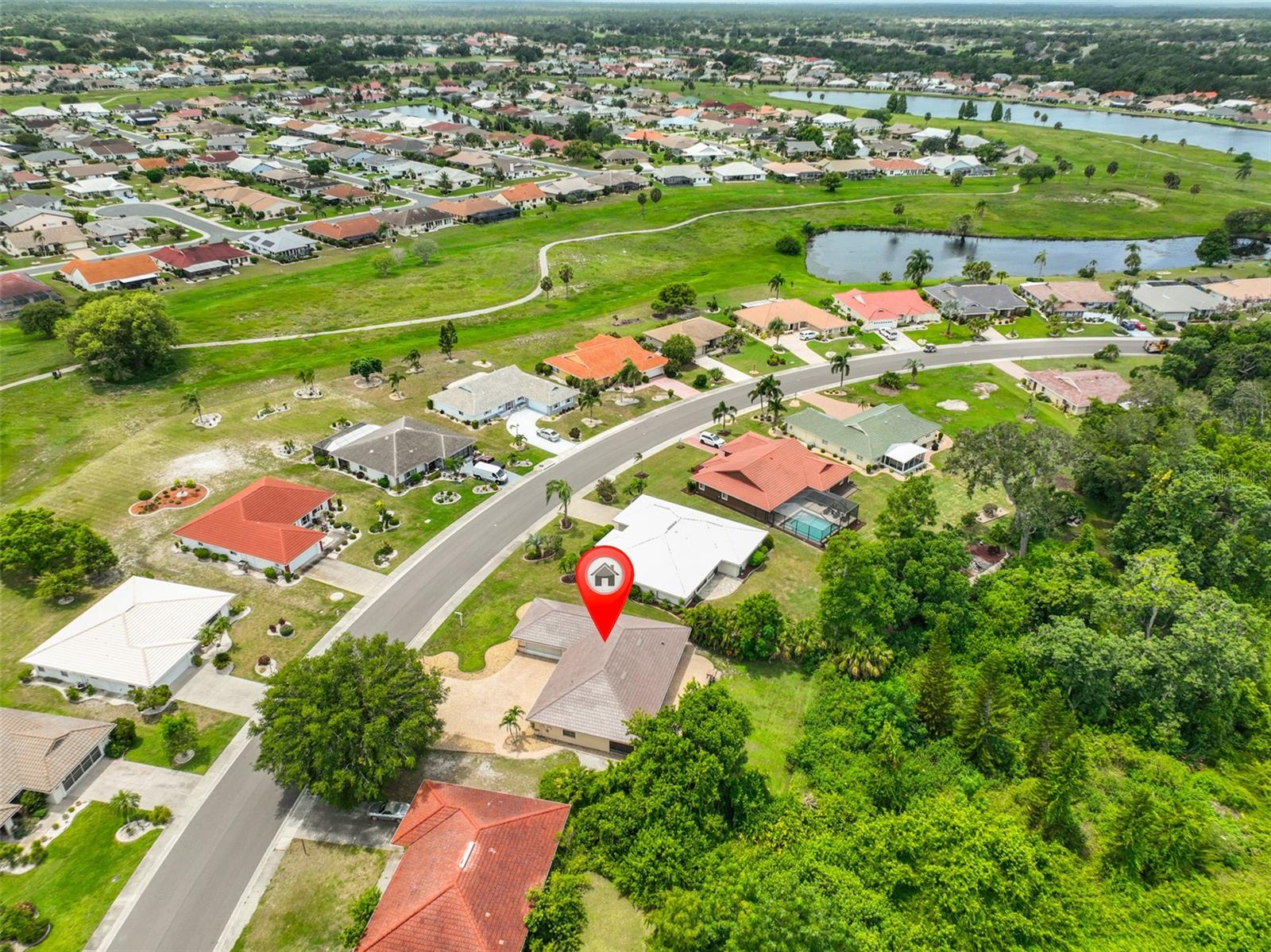 Ariel View of home and community.