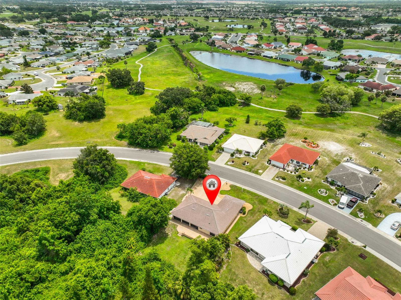 Ariel View of home and community.
