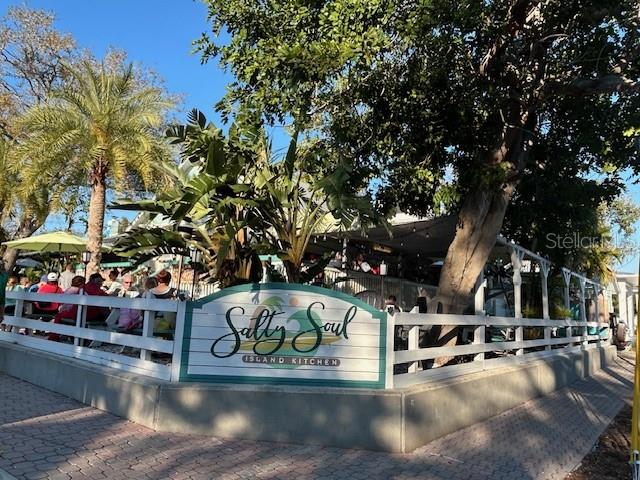 One of many downtown Dunedin restaurants within walking distance from townhome.