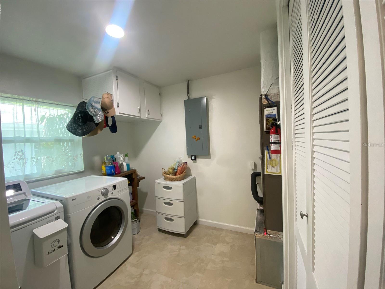Indoor utility room