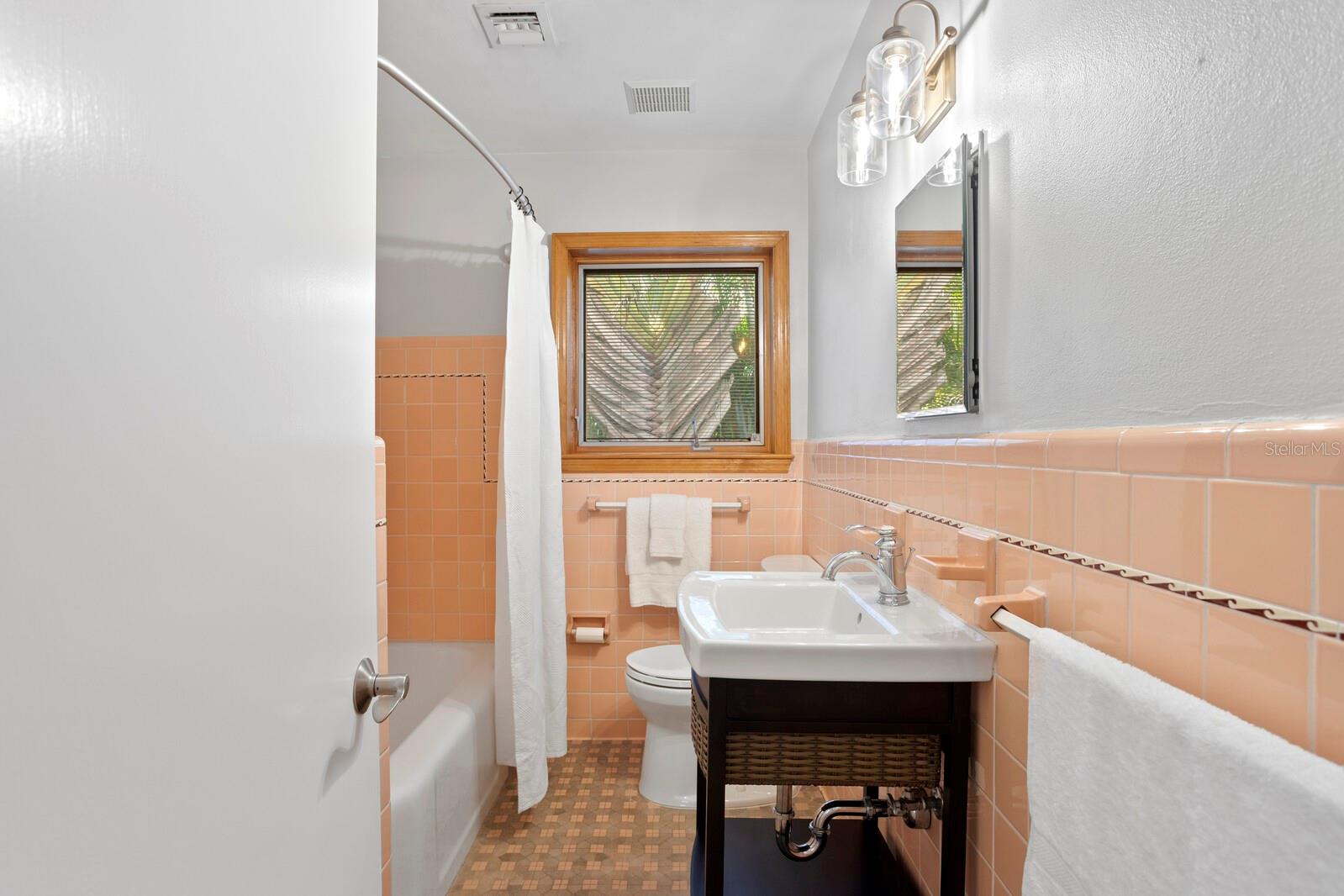 Guest bathroom in hallway