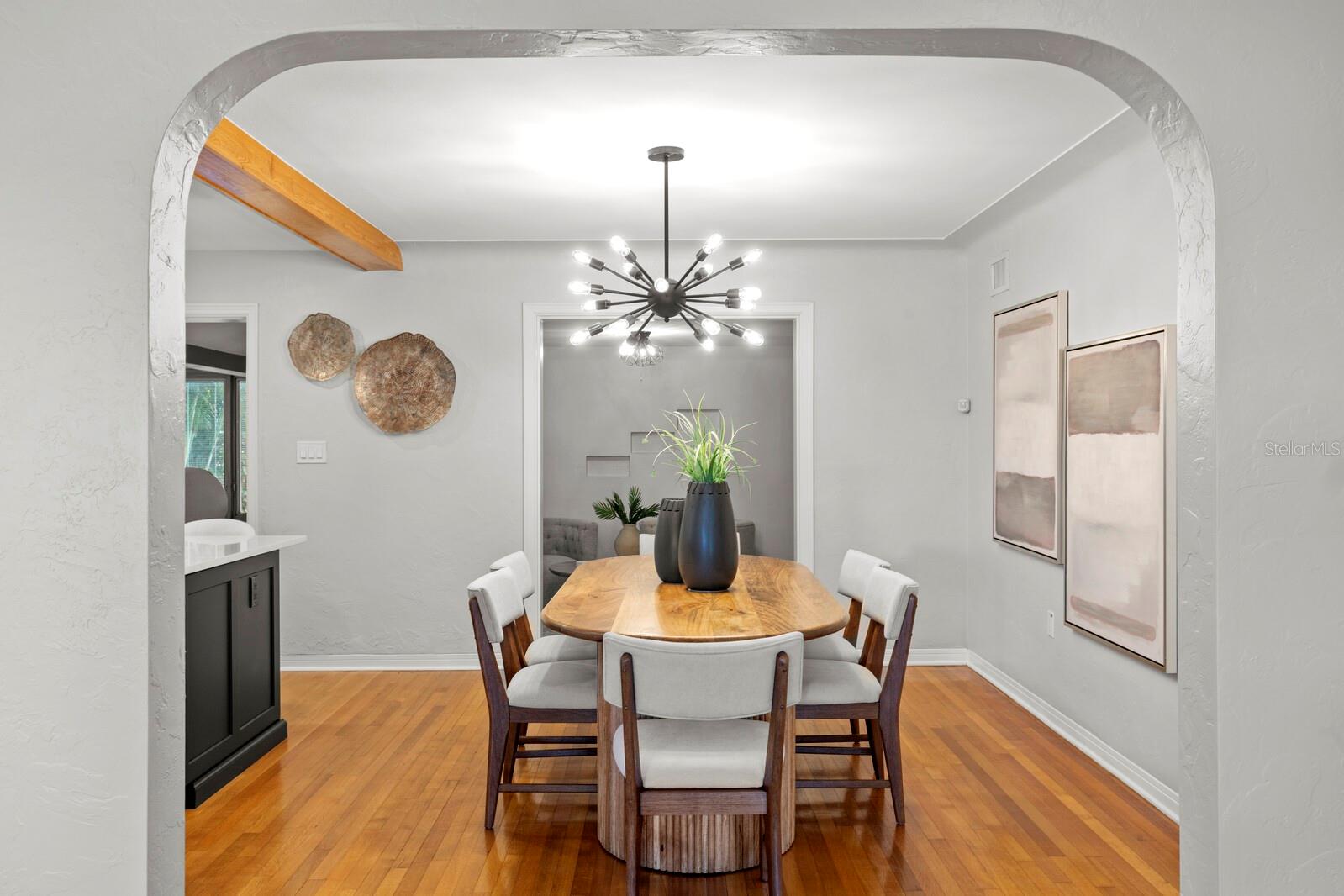 Arches and coves for charm and elegance