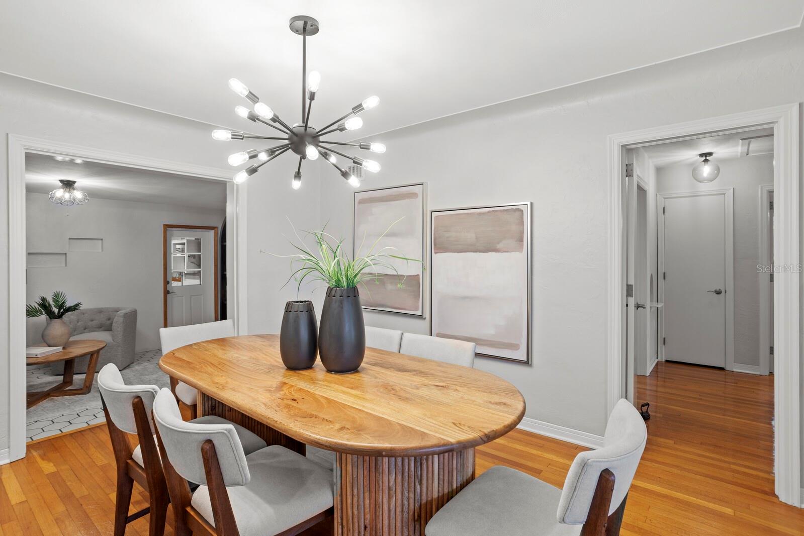 Inviting dining area
