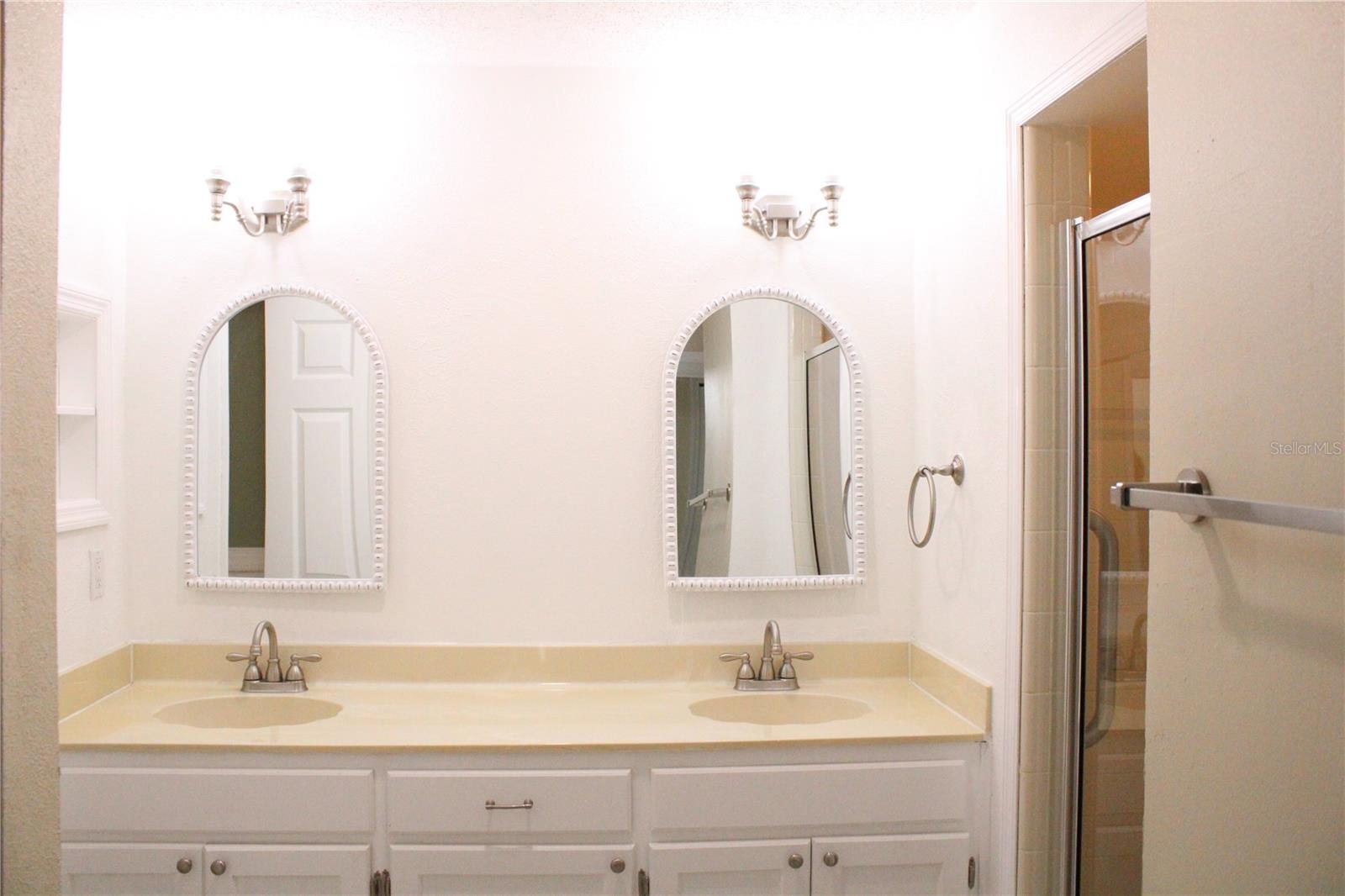 Primary double sink vanity