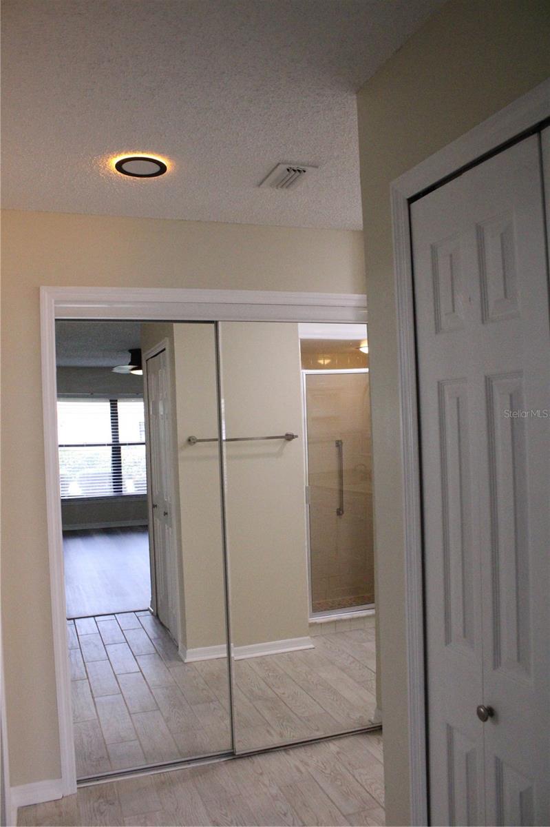 Primary closet straight ahead