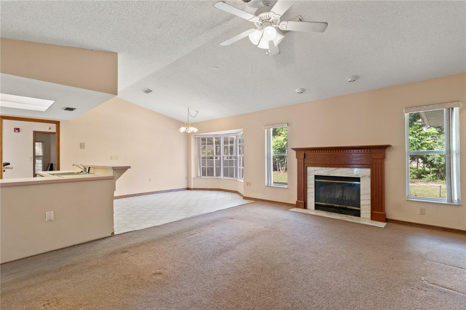 Family Room w/ Fireplace