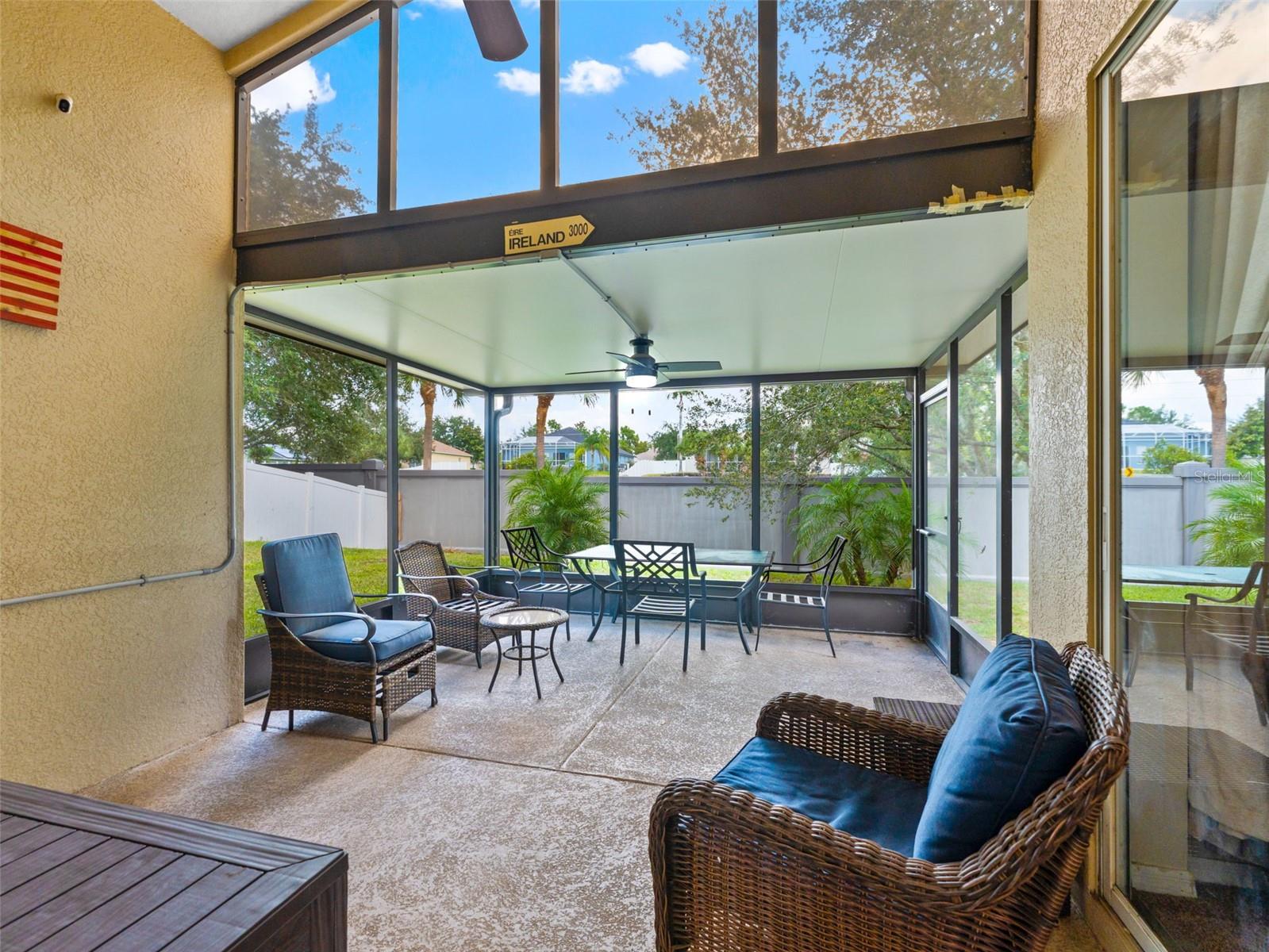 Covered Screened Back Patio