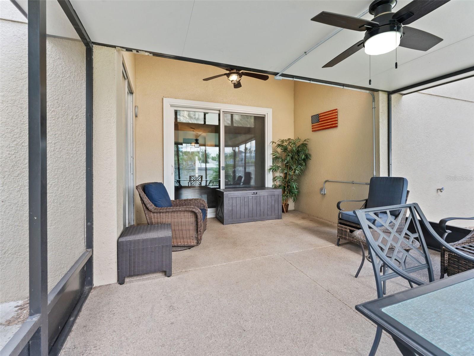 Covered Screened Back Patio