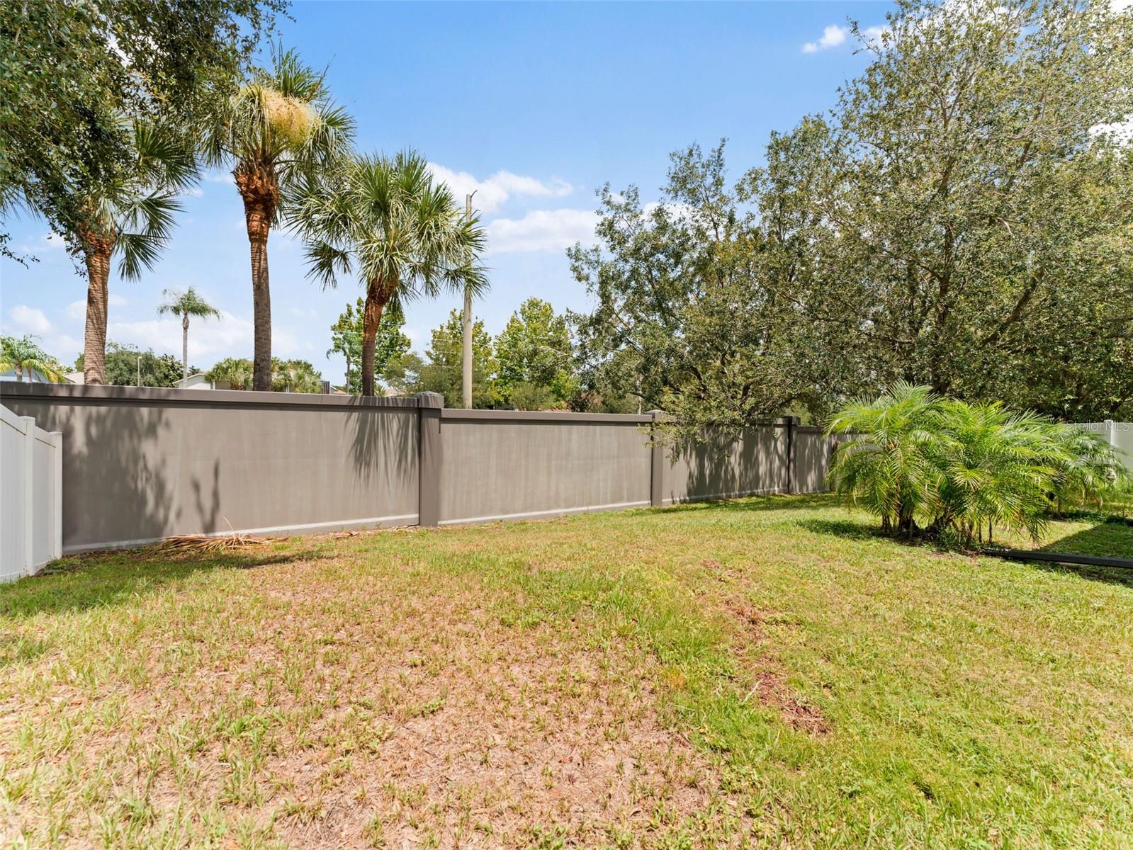 Fenced Backyard