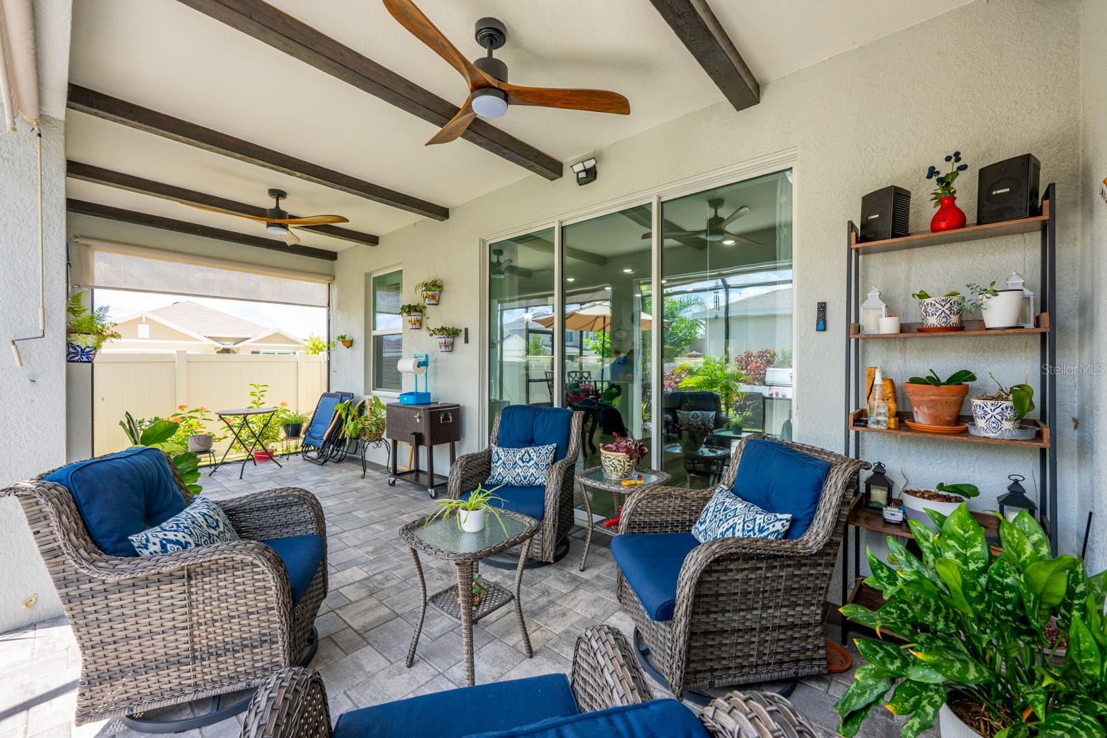 Extended covered lanai/paver