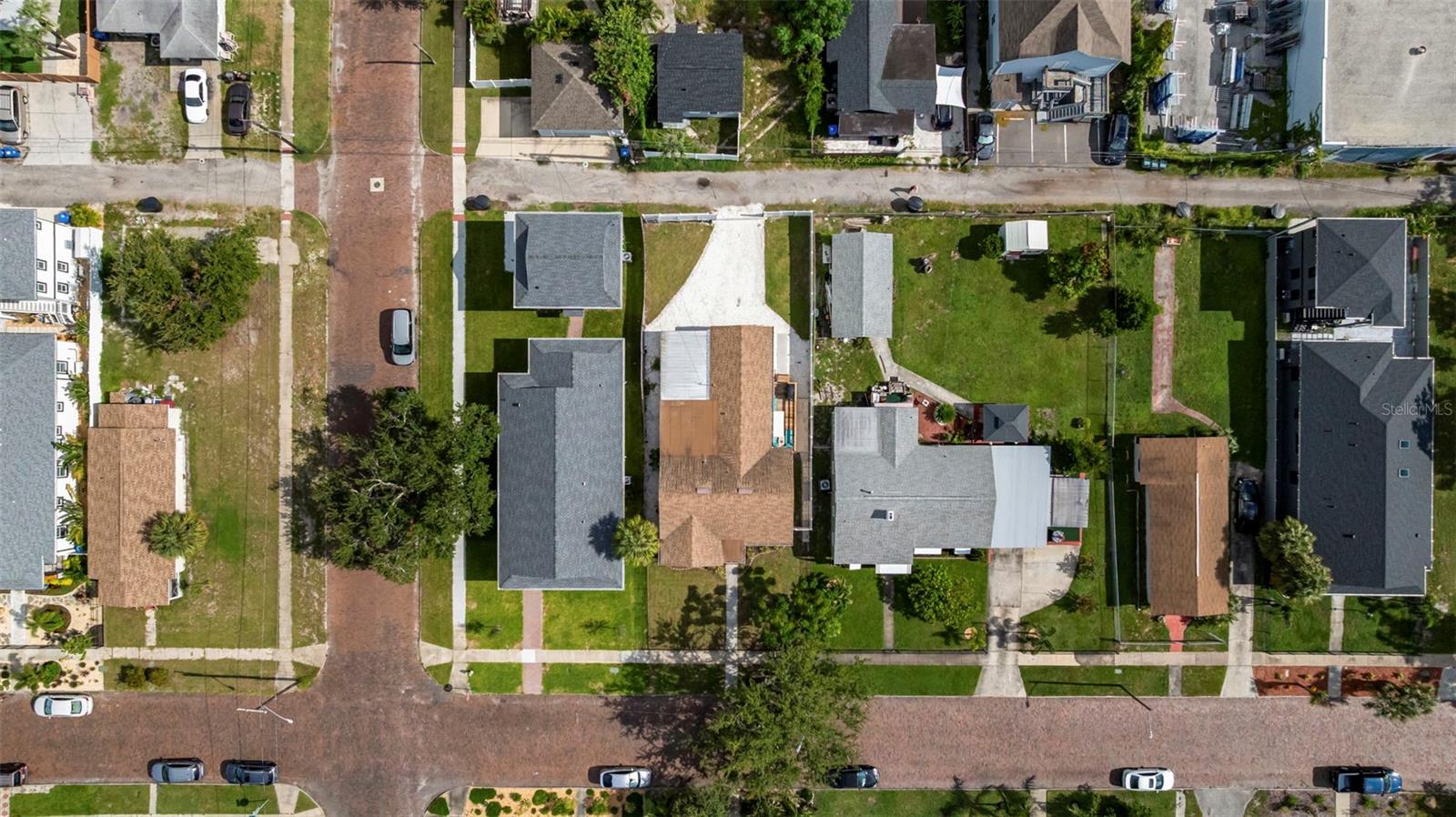 Brick streets with sidewalks