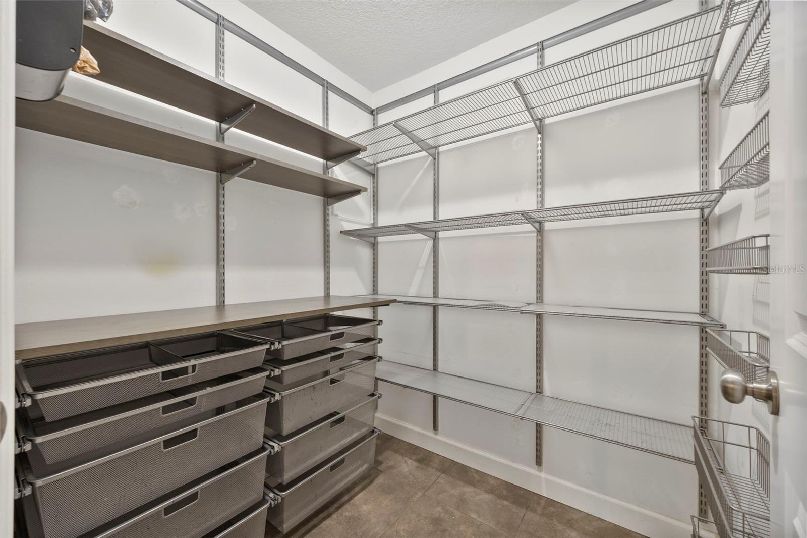 Pantry with plugs, aka a butlers Pantry!
