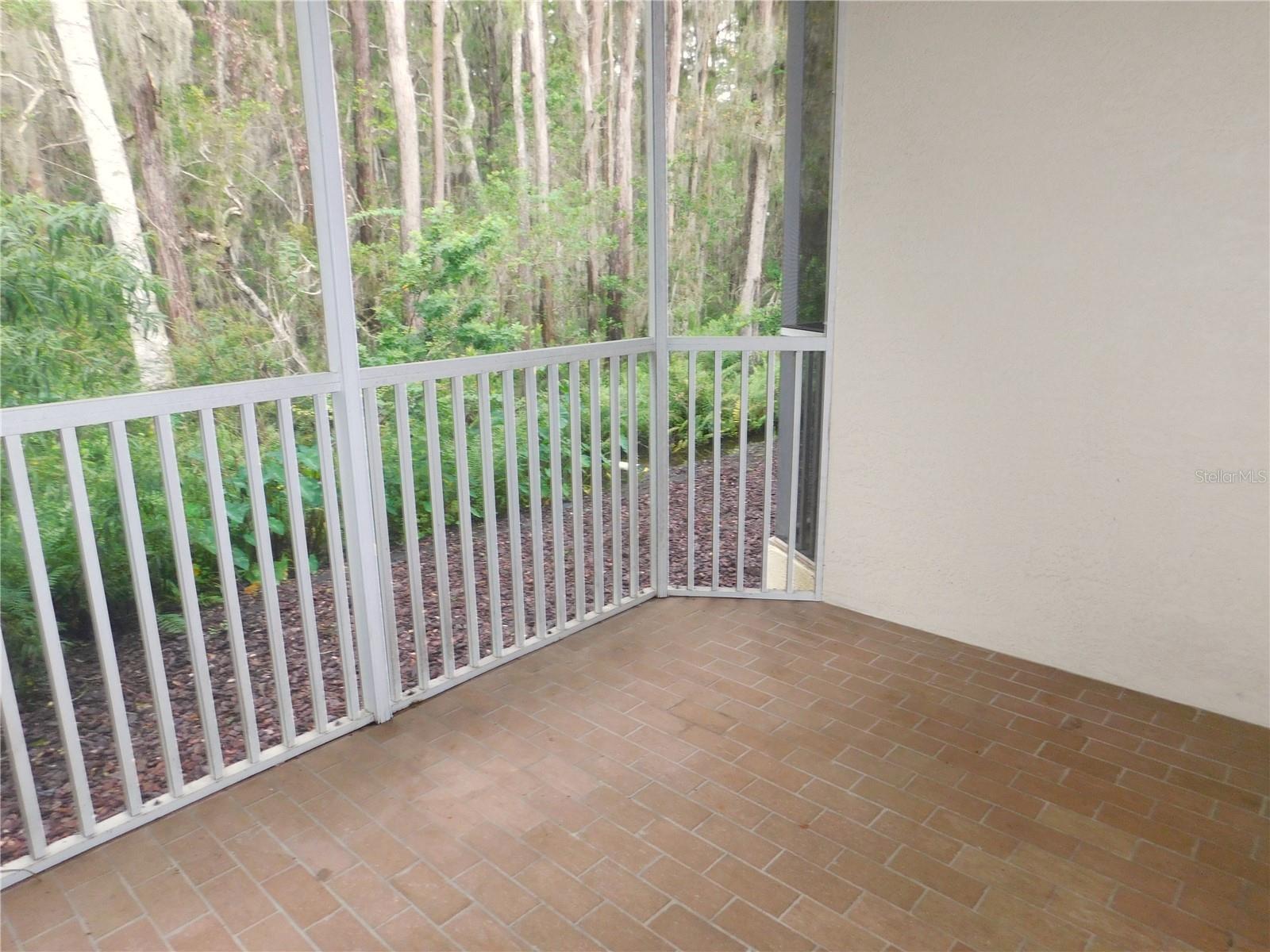 Screen enclosed lanai off living area