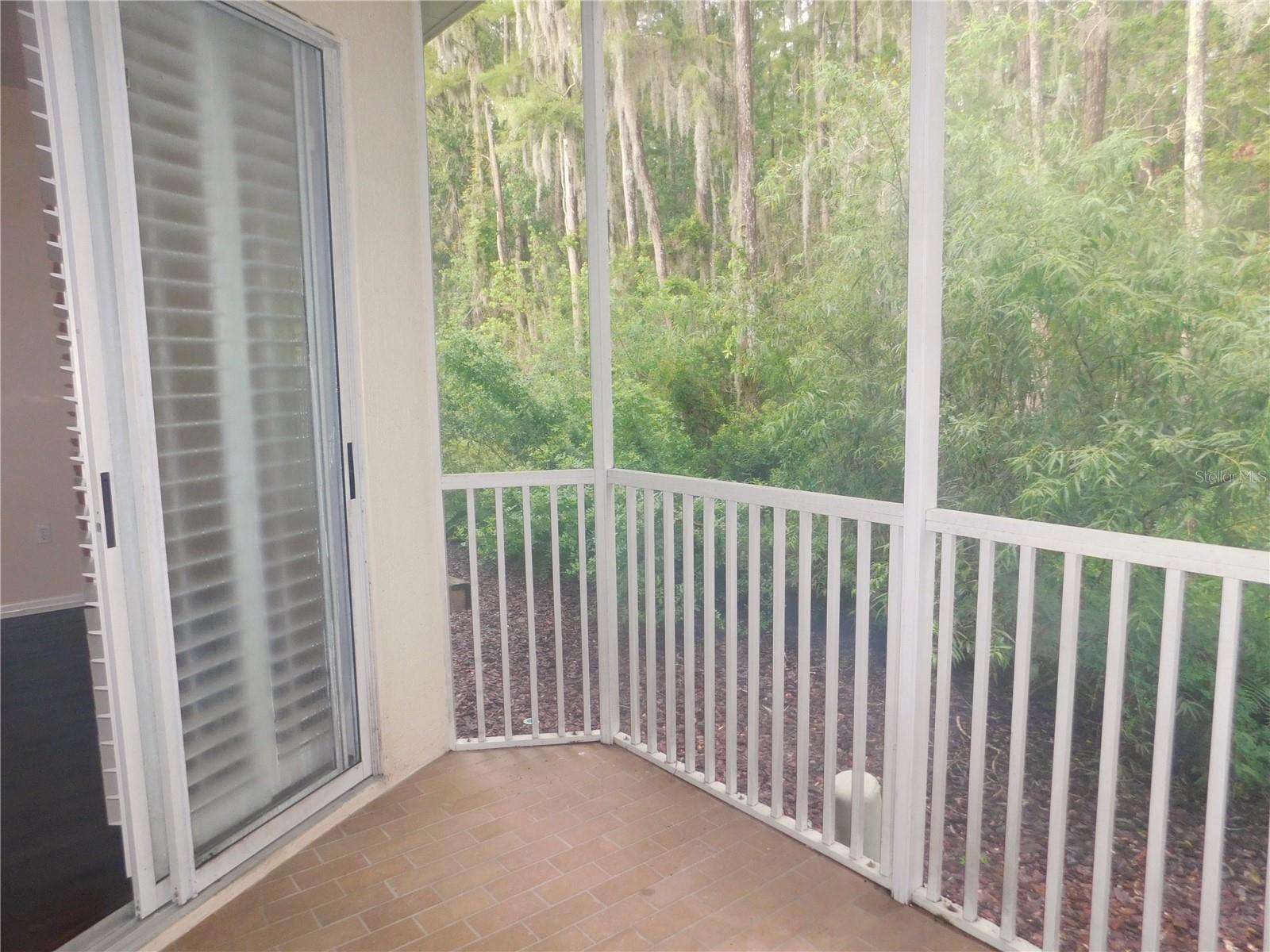 Screen enclosed lanai off living area
